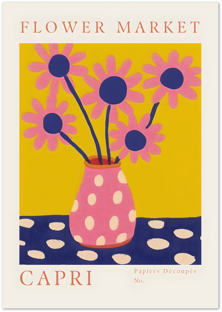 Posterux© | Colorful Art & Botanical Gallery Wall – Set of 7 Posters