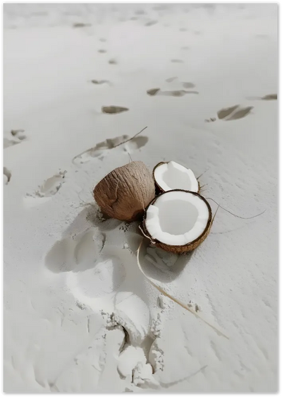 Posterux© | Coconut Beach Poster – Minimal Coastal Print poster – premium wall art