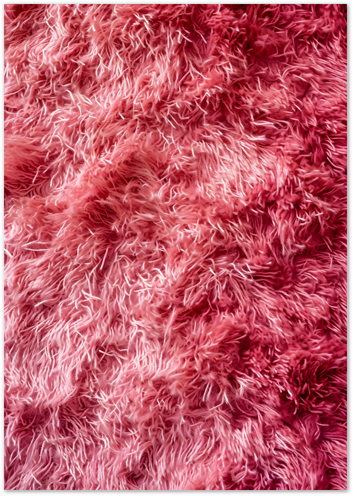 Posterux© | Pink Furry Texture Poster – Fluffy Abstract Softness poster – premium wall art