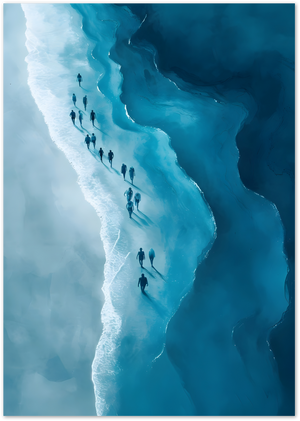 Posterux© | Coastal Walk Poster – Abstract Beach Photography poster – premium wall art