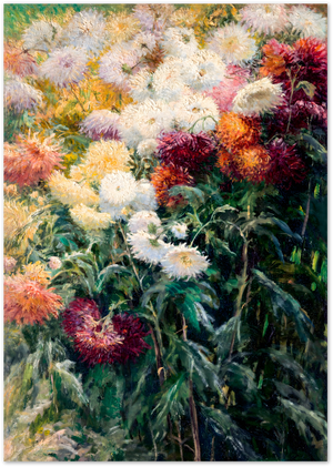 Posterux© | Dahlia Garden Poster – Impressionist Floral Art poster – premium wall art