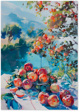 Posterux© | Apple Harvest Poster – Mediterranean Still Life poster – premium wall art