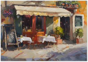 Posterux© | Italian Bistro Poster – Café Life on Canvas poster – premium wall art