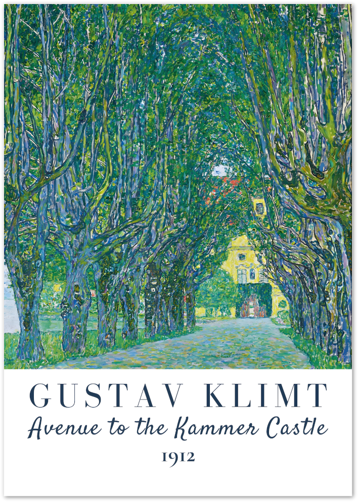 Posterux© | Avenue to the Kammer Castle Poster – Gustav Klimt Fine Art poster – premium wall art