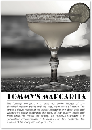 Posterux© | Tommy’s Margarita Poster – Minimalist Tequila Vibes poster – premium wall art