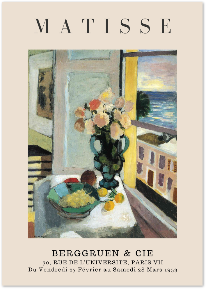Posterux© | Seaside Interior Poster – Matisse View by the Sea poster – premium wall art