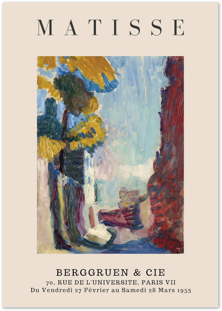 Posterux© | Expressionist Landscape Poster – Matisse Bold Brushwork poster – premium wall art