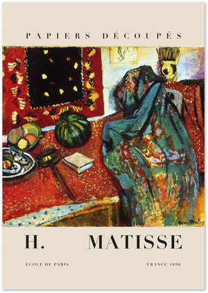 Posterux© | The Reader Poster – Matisse in Fauvist Brushstrokes poster – premium wall art