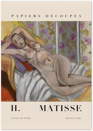Posterux© | Reclining Nude Poster – Matisse Classic Figurative Art poster – premium wall art