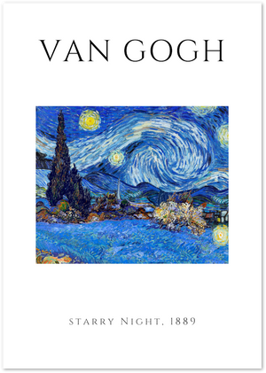 Posterux© | Starry Night Poster – Iconic Van Gogh Print poster – premium wall art