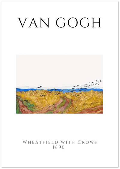 Posterux© | Wheatfield with Crows Poster – Van Gogh Landscape Art poster – premium wall art
