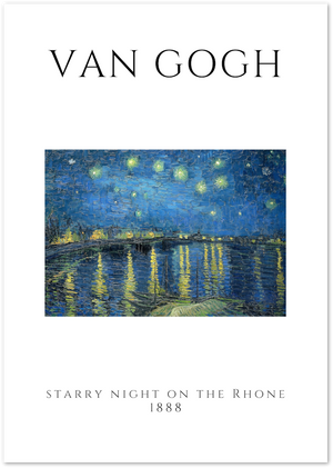 Posterux© | Starry Night on the Rhône Poster – Van Gogh Night Scene poster – premium wall art