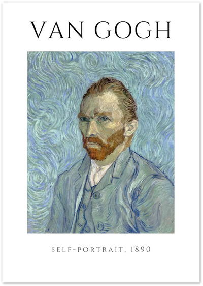 Posterux© | Self-Portrait Poster – Van Gogh Expressionist Portrait Art poster – premium wall art