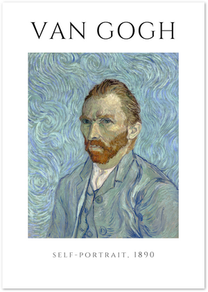 Posterux© | Self-Portrait Poster – Van Gogh Expressionist Portrait Art poster – premium wall art