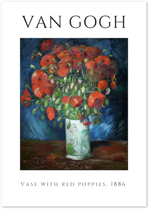 Posterux© | Vase with Red Poppies Poster – Van Gogh Floral Artwork poster – premium wall art