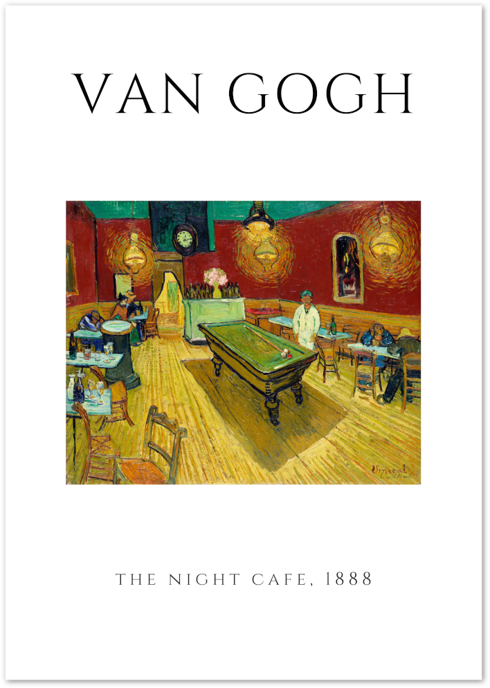 Posterux© | The Night Café Poster – Van Gogh Art Print poster – premium wall art