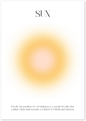 Posterux© | Sun – Minimalist Warm Glow Poster poster – premium wall art