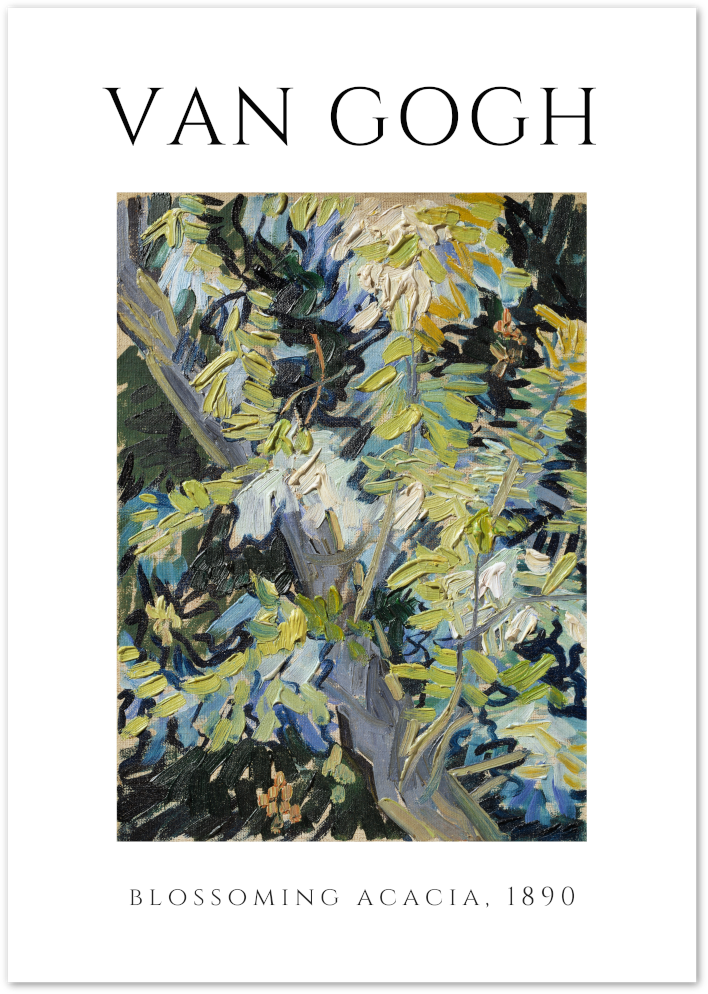 Posterux© | Blossoming Acacia – Van Gogh Botanical Study Poster poster – premium wall art
