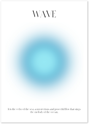 Posterux© | Wave – Minimalist Ocean Energy Poster poster – premium wall art