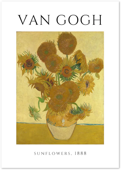 Posterux© | Sunflowers – Van Gogh Classic Floral Poster poster – premium wall art