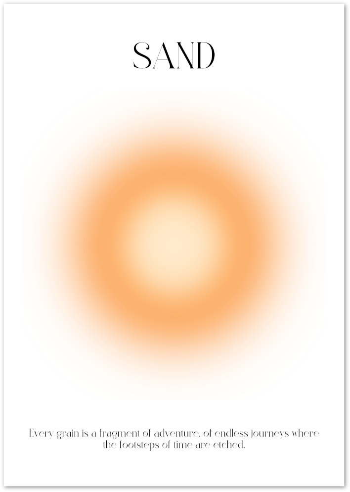 Posterux© | Sand – Minimalist Earth Element Poster poster – premium wall art