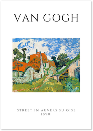 Posterux© | Street in Auvers – Van Gogh Village Scene Poster poster – premium wall art
