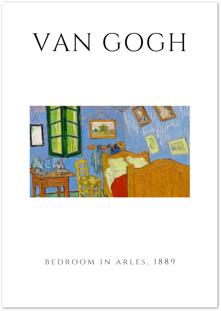 Posterux© | Bedroom in Arles – Van Gogh Interior Poster poster – premium wall art