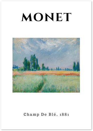 Posterux© | Champ de Blé – Monet Wheatfield Poster poster – premium wall art