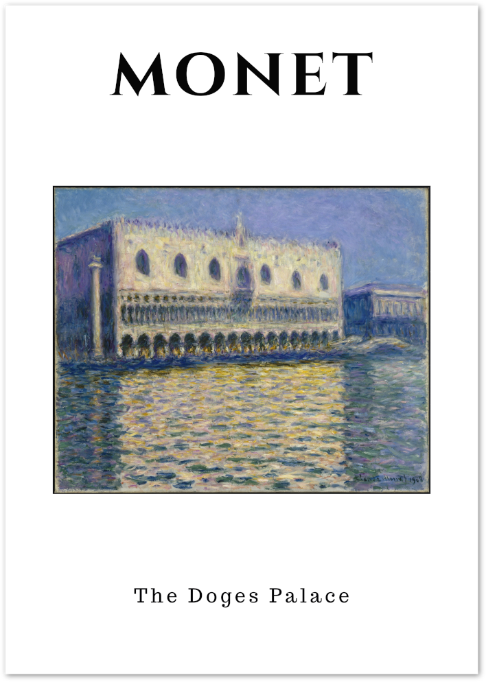Posterux© | The Doge’s Palace Poster – Venice Impressionist Print poster – premium wall art