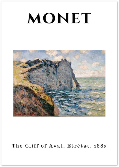 Posterux© | Cliff of Aval Poster – Coastal Impressionism poster – premium wall art