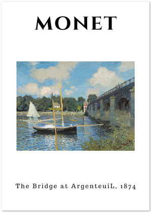 Posterux© | Bridge at Argenteuil Poster – Classic River Scene poster – premium wall art