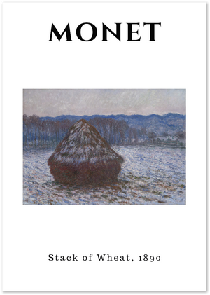 Posterux© | Stack of Wheat Poster – Winter Landscape Art poster – premium wall art