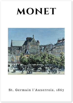 Posterux© | St. Germain l’Auxerrois Poster – Historic Paris Scene poster – premium wall art