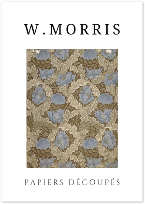 Posterux© | Blue Meadow Bloom Poster – William Morris Style poster – premium wall art