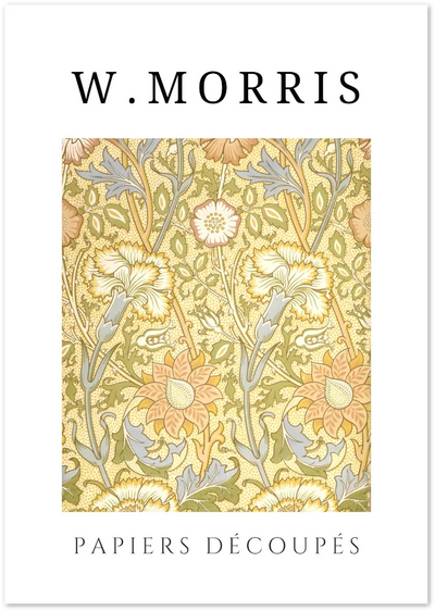 Posterux© | Soft Sunflower Poster – William Morris Vintage Floral poster – premium wall art