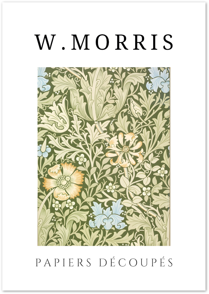 Posterux© | Olive Garden Symphony Poster – William Morris Style poster – premium wall art