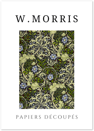 Posterux© | Green Garden Bloom Poster – William Morris Floral Pattern poster – premium wall art