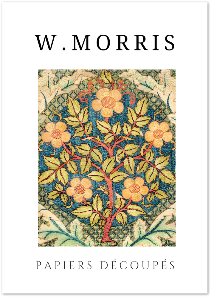 Posterux© | Tree of Life Poster – William Morris Papiers Découpés poster – premium wall art