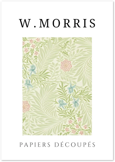 Posterux© | Pale Garden Bloom Poster – William Morris Papiers Découpés poster – premium wall art