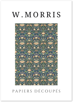 Posterux© | Tulip Harmony Poster – William Morris Papiers Découpés poster – premium wall art