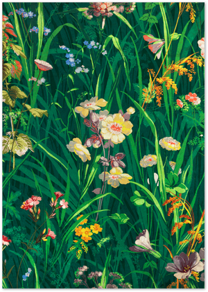Posterux© | Meadow Bloom Poster – Botanical Green Floral Art poster – premium wall art
