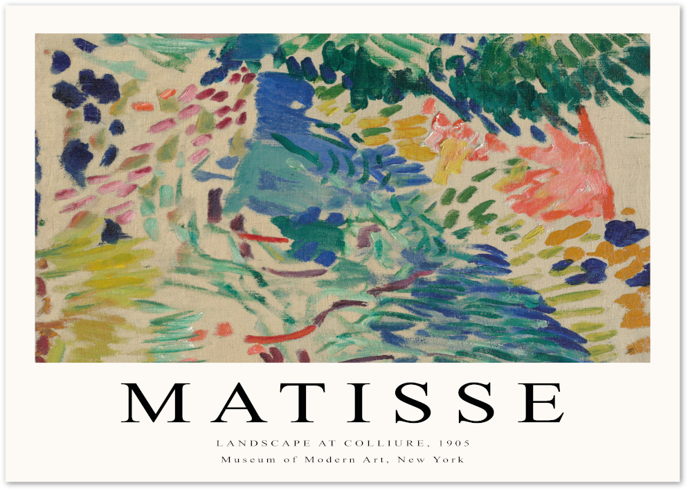 Posterux© | Landscape at Collioure Poster – Matisse Fauvism Style poster – premium wall art