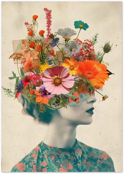 Posterux© | Flora Femme Poster – Flower Head Art Print poster – premium wall art