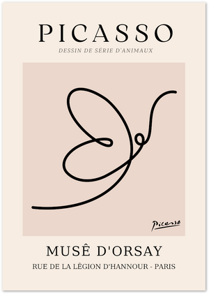 Posterux© | Picasso Line Art Poster – Animal Series at Musée d'Orsay poster – premium wall art