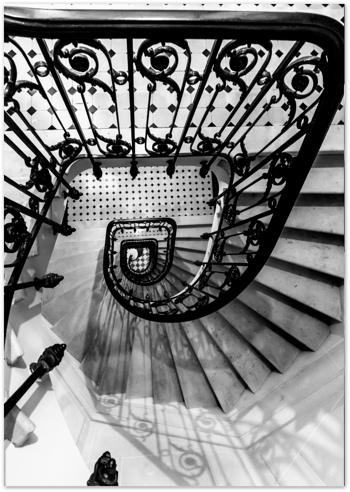 Posterux© | Vintage Spiral – Elegant Architecture Photography Poster poster – premium wall art