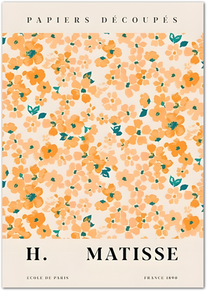 Posterux© | Matisse Bloom Poster – Floral Cut-Out Style poster – premium wall art