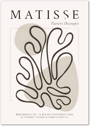 Posterux© | Papiers Découpés Coral Poster – Matisse Style Abstract Print poster – premium wall art