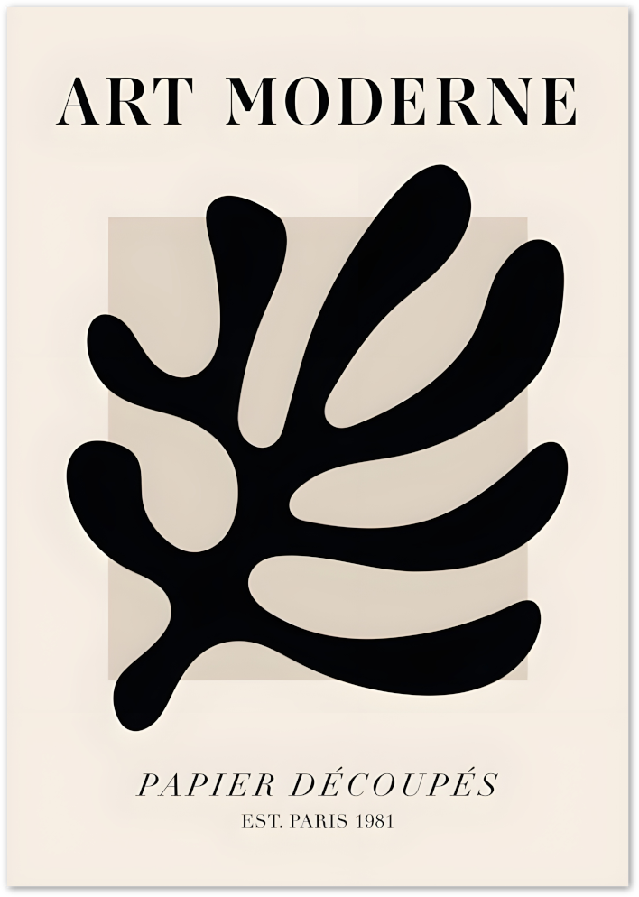 Posterux© | Coral Form Poster – Organic Line Composition poster – premium wall art