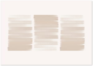 Posterux© | Soft Stripes Poster – Neutral Brushstroke Abstract poster – premium wall art