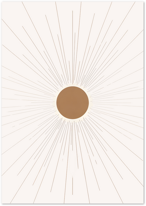 Posterux© | Radiant Sun Poster – Abstract Minimalism poster – premium wall art